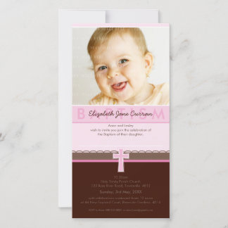 INVITACIONES DE BAPTISMO FOTOGRÁFICO :: puro 2