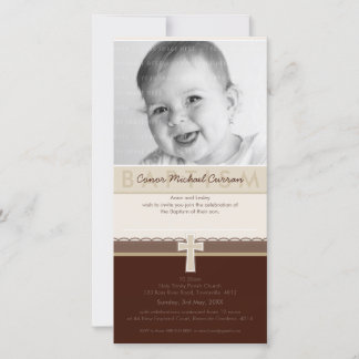 INVITACIONES DE BAPTISMO FOTOGRÁFICO :: puro 7