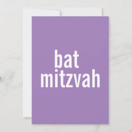 Invitaciones de Bat Mitzvah {Purple}