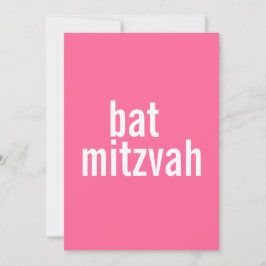 Invitaciones de Bat Mitzvah {Rosa}