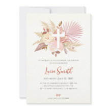 Invitaciones de bautizo de niña como invitaciones