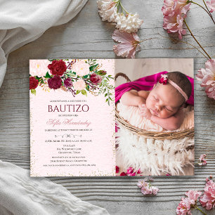 Invitaciones De Bautizo Niña Baptism