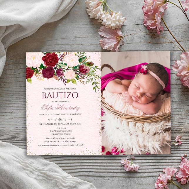 Invitaciones De Bautizo Niña Baptism (Subido por el creador)