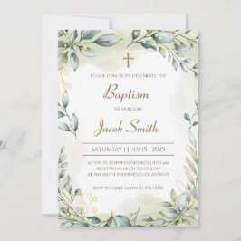 Invitaciones de bautizo para niña y niño