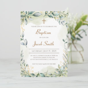 Invitaciones de bautizo para niña y niño