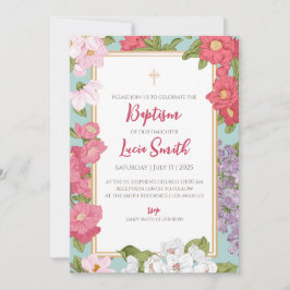 Invitaciones de bautizo para niñas