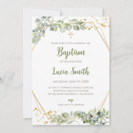 Invitaciones de bautizo para niñas Tarjetas de bau
