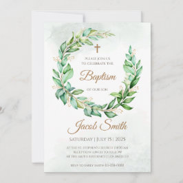 Invitaciones de Bautizo para Niño