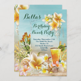 Invitaciones de Beach and Luau Party