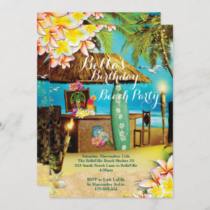 Invitaciones de Beach and Luau Party