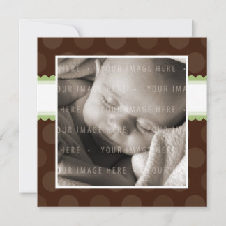 Invitaciones DE BEBÉ :: gota de chocolate 1SQ