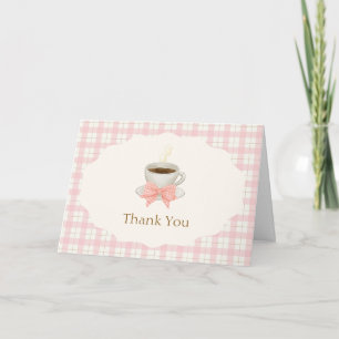 Invitaciones de bienvenida al café rosa Bébé para