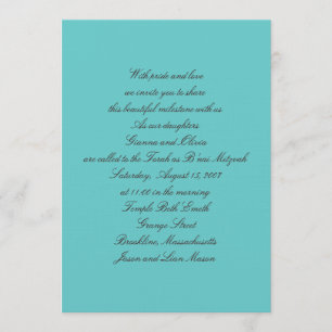 Invitaciones de B'nai Mitzvah