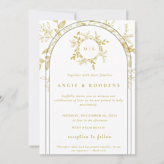 Invitaciones de boda (Anverso)