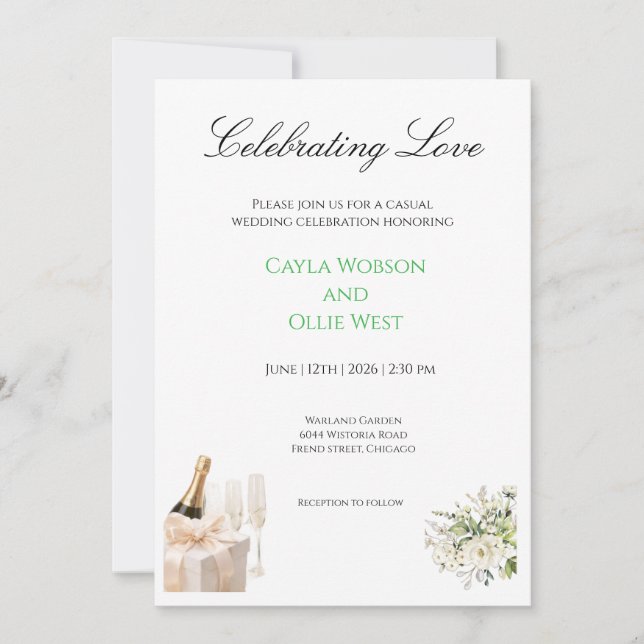 Invitaciones de boda (Anverso)