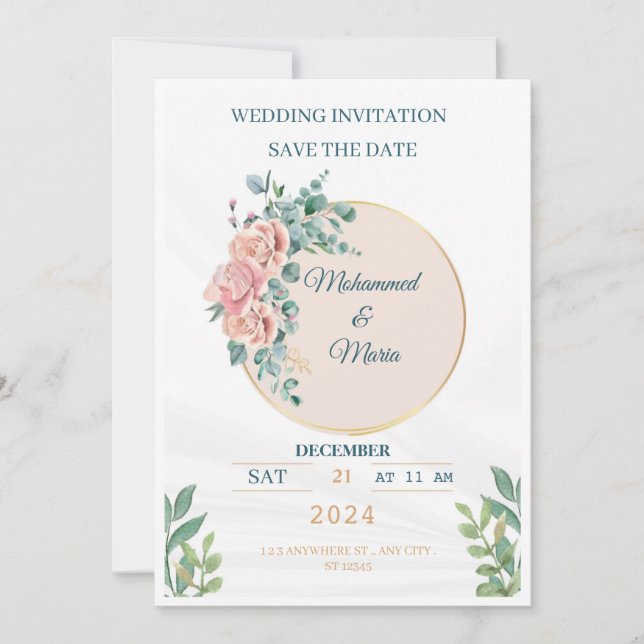 Invitaciones de boda (Anverso)