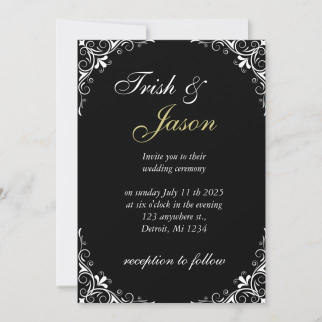 Invitaciones de boda (Anverso)