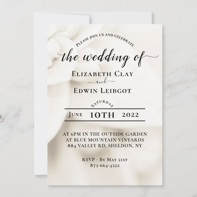 Invitaciones de boda (Anverso)