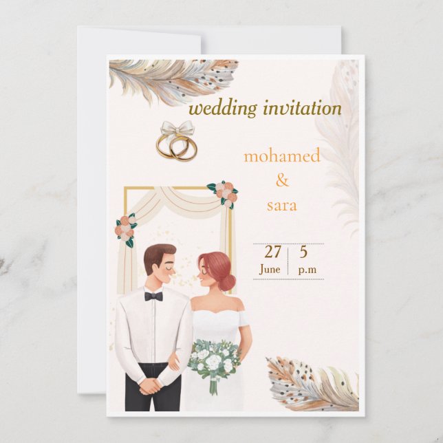 invitaciones de boda (Anverso)