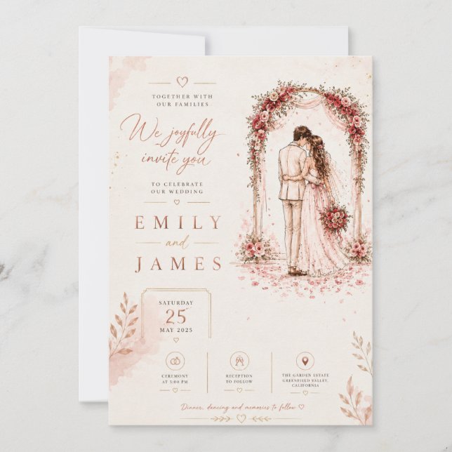 invitaciones de boda (Anverso)