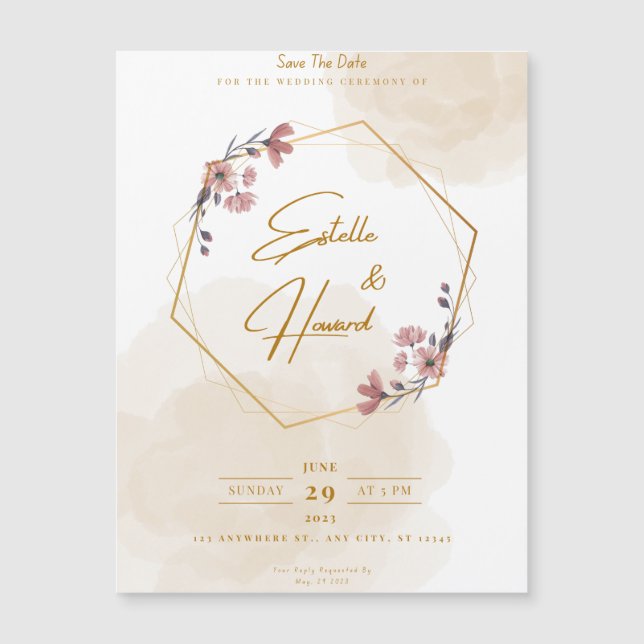 Invitaciones de boda (Anverso)