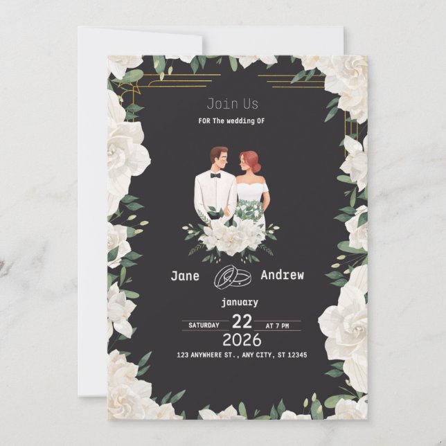 invitaciones de boda (Anverso)