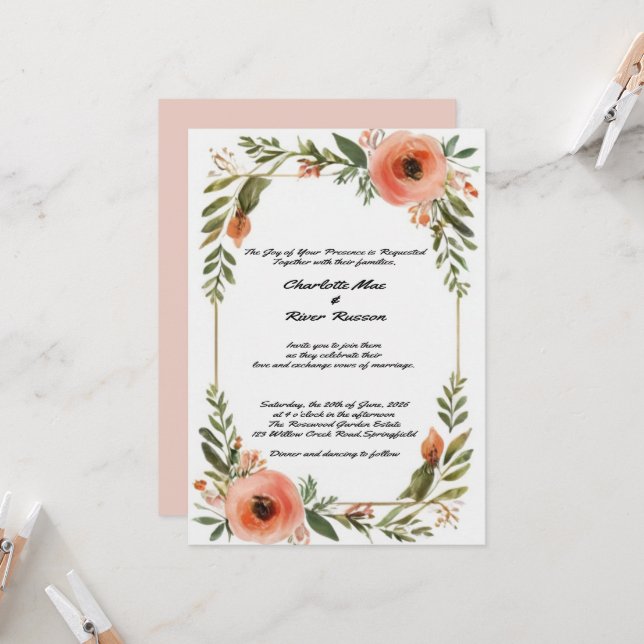 invitaciones de boda (Anverso/Reverso In Situ)