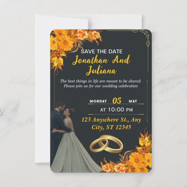 invitaciones de boda (Anverso)
