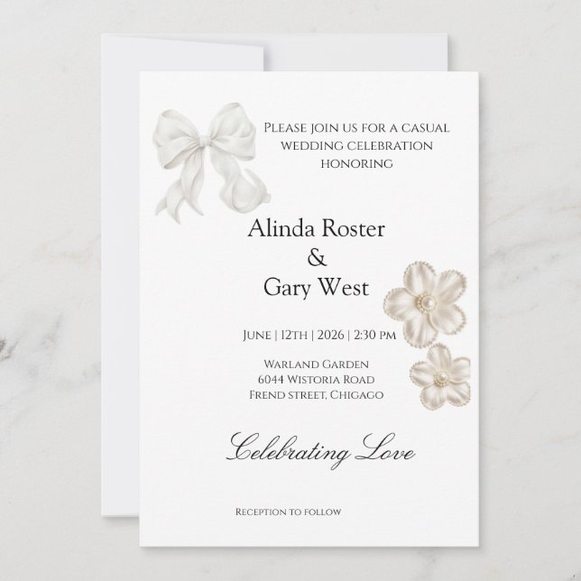 Invitaciones de boda (Anverso)