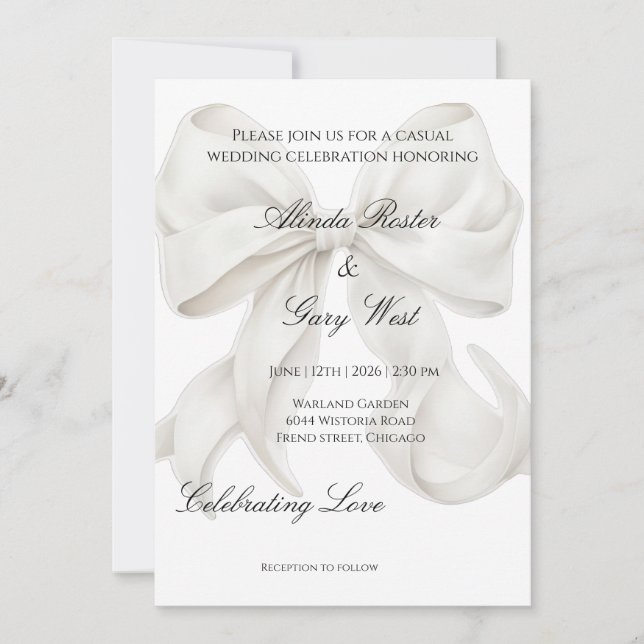 Invitaciones de boda (Anverso)