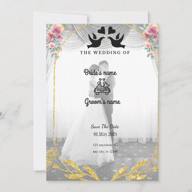 invitaciones de boda (Anverso)