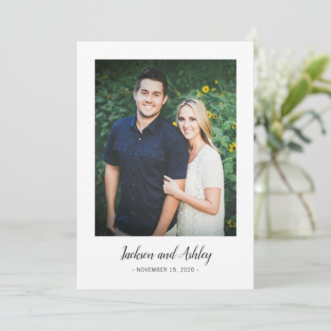 Invitaciones de boda | (Anverso de pie)