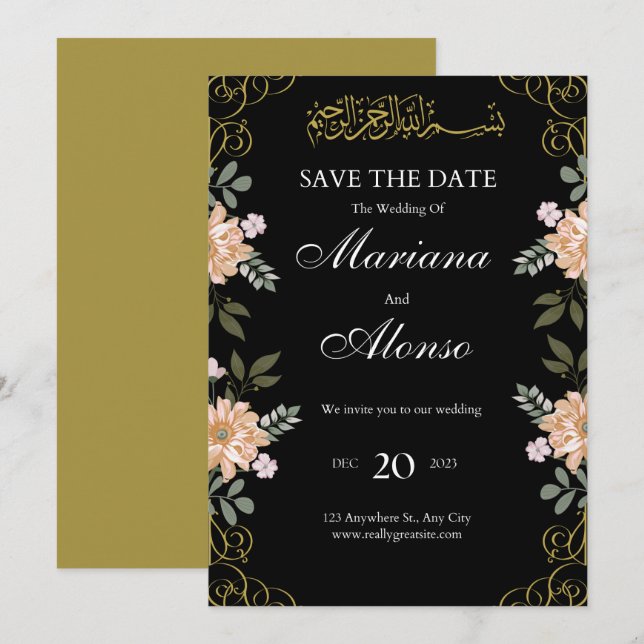 Invitaciones de boda (Anverso / Reverso)