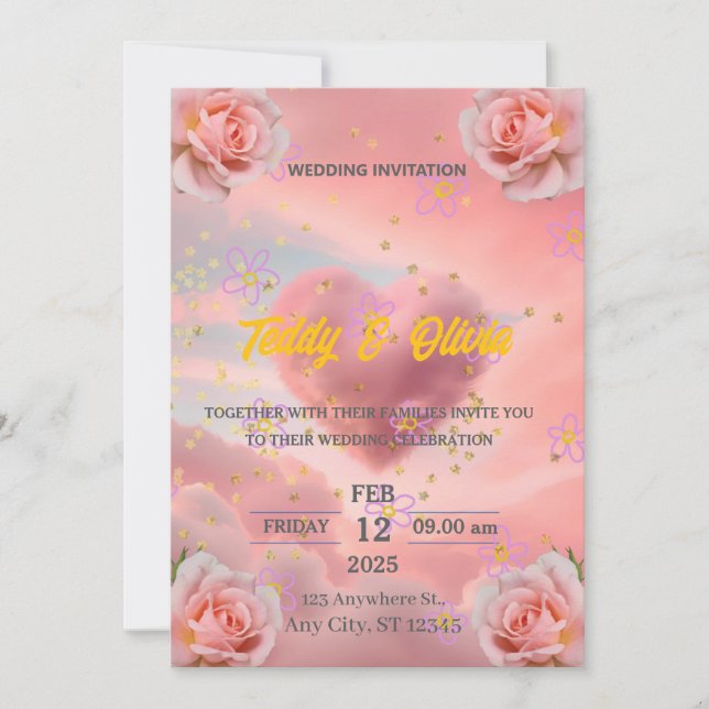 invitaciones de boda (Anverso)