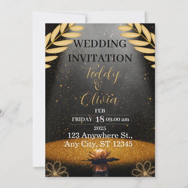 invitaciones de boda (Anverso)