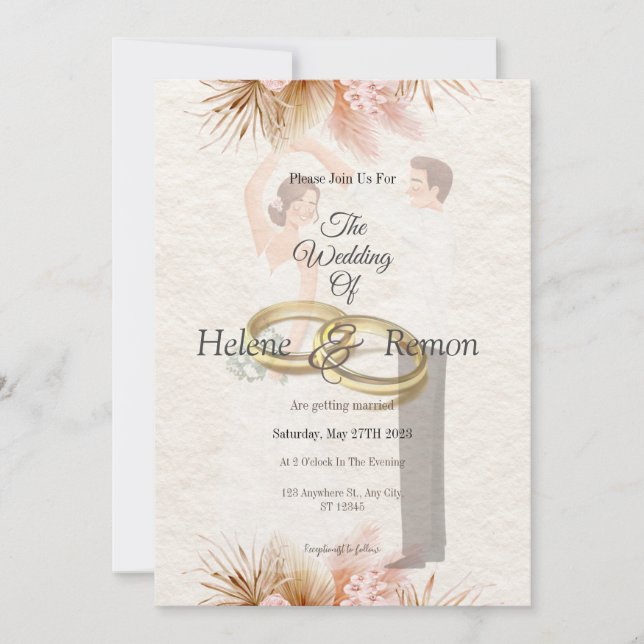 invitaciones de boda (Anverso)