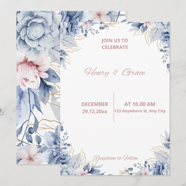 Invitaciones de Boda (Anverso / Reverso)