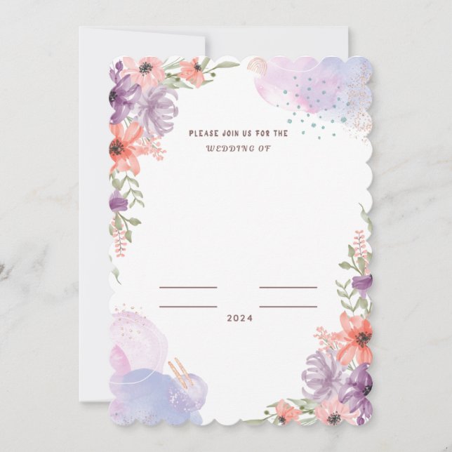 Invitaciones de boda (Anverso)