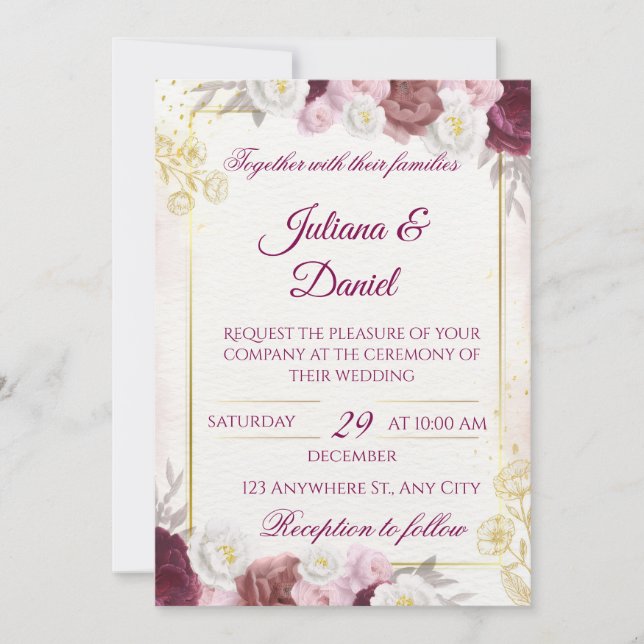 Invitaciones de boda (Anverso)