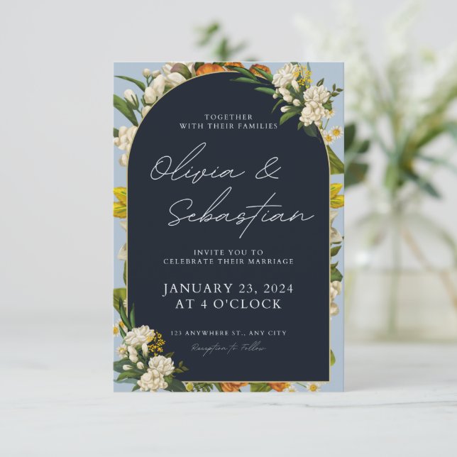 Invitaciones de boda (Anverso de pie)