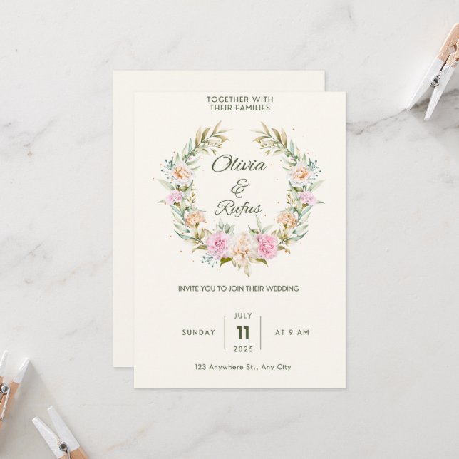 Invitaciones de boda (Anverso/Reverso In Situ)