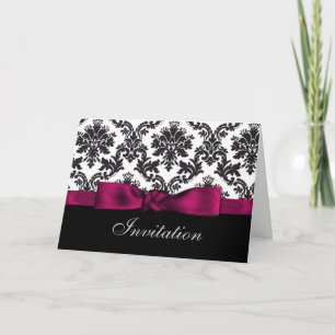 invitaciones de boda a damasco rosa