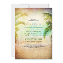 Invitaciones de boda a la playa de Sunset