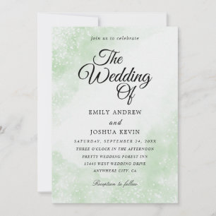 invitaciones de boda acuarela blanca con acuarela