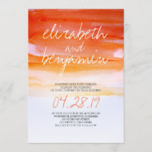 Invitaciones de boda acuarelas modernas