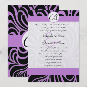 Invitaciones de boda Art Deco con recortes