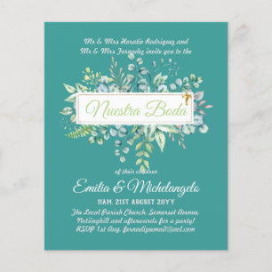 Invitaciones De Boda Baratas HOJAS Modernas