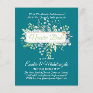 Invitaciones De Boda Baratas HOJAS Modernas