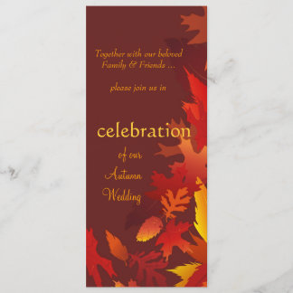 Invitaciones de boda - Bodas de otoño festivos