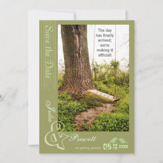 Invitaciones de boda campestre Tree n Swing para g